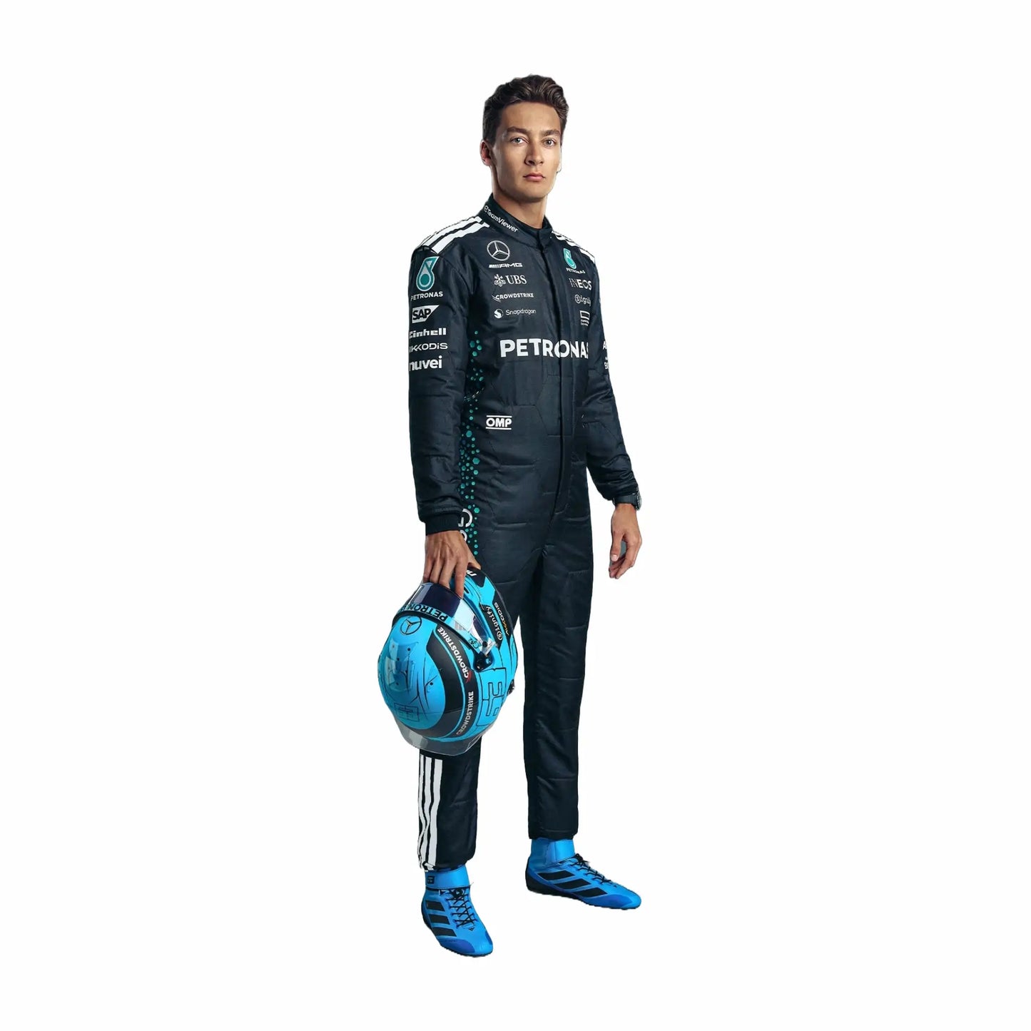 New 2025 George Russell Mercedes AMG Formula One Team Race Suit
