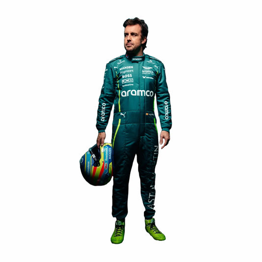 New 2025 Fernando Alonso Aston Martin F1 Team Racing Suit
