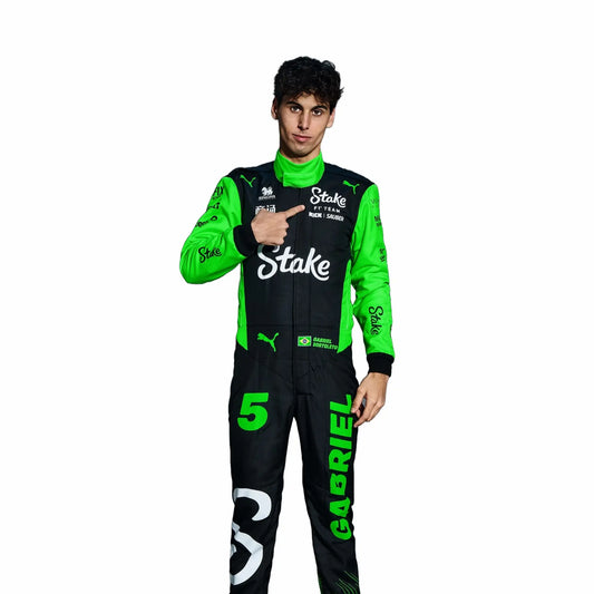 New 2025 Gabriel Bortoleto Stake F1 Team KICK Sauber F1 Race Suit