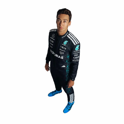 New 2025 George Russell Mercedes AMG Formula One Team Race Suit